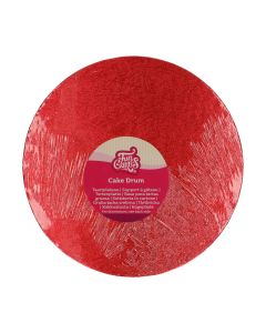 FunCakes Cake Drum Rond Ø25 cm - Rood