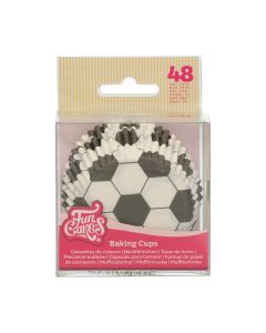 FunCakes Cupcakevormpjes Voetbal pk/48