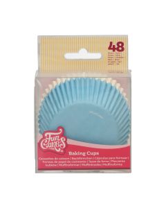 FunCakes Baking Cups Lichtblauw / Wit pk/48