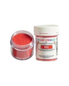 Sugarflair Sugar Sprinkles Rood - 40g