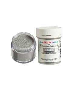 Sugarflair Sugar Sprinkles Zilver - 40g