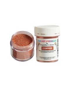 Sugarflair Sugar Sprinkles Koper - 40g