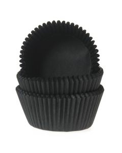 House of Marie Cupcakevormpjes Zwart - pk/50