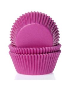 House of Marie Cupcakevormpjes Fuchsia roze - pk/50