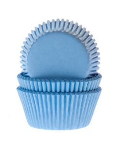 House of Marie Cupcakevormpjes Licht Blauw pk/50