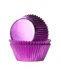 House of Marie Cupcakevormpjes Folie Roze - pk/24