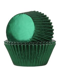 House of Marie Cupcakevormpjes Folie Groen - pk/24