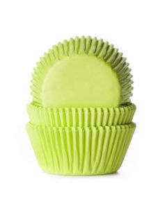 House of Marie Cupcakevormpjes Lime Groen - pk/50