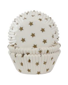 House of Marie Cupcakevormpjes Ster Goud pk/50