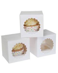 House of Marie Cupcake Doosje 1 -Wit- pk/3