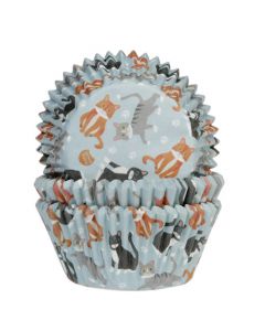 House of Marie Cupcakevormpjes Katten pk/50