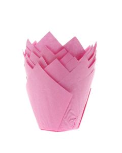 House of Marie Muffinvormpjes Tulp Roze pk/36