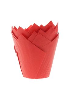 House of Marie Muffinvormpjes Tulp Rood pk/36