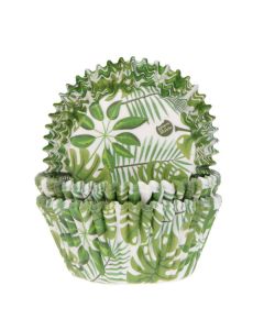 House of Marie Cupcakevormpjes Groen Blad pk/50