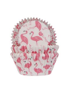 House of Marie Cupcakevormpjes Flamingo pk/50