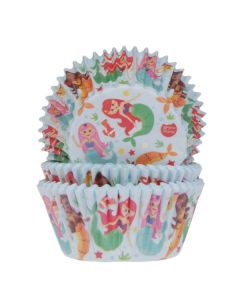 House of Marie Cupcakevormpjes Zeemeermin pk/50