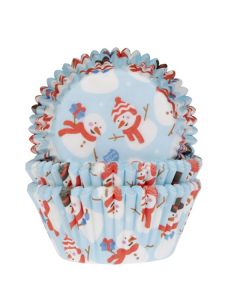 House of Marie Baking Cups Sneeuwpop pk/50