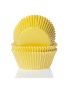 House of Marie Mini Baking Cups Geel pk/60