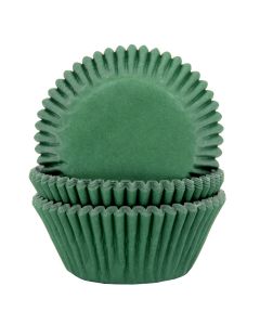 House of Marie Cupcakevormpjes Donkergroen pk/50