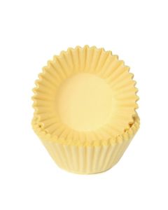 House of Marie Chocolade Baking Cups Pastel Geel pk/100