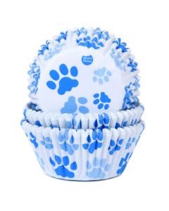 House of Marie Cupcakevormpjes Poot Blauw pk/50