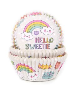 House of Marie Cupcakevormpjes Regenboog pk/50