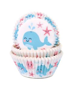 House of Marie Cupcakevormpjes Walvis pk/50