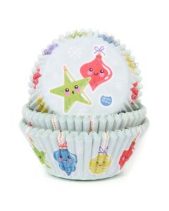 House of Marie Cupcakevormpjes Kerstballen pk/50