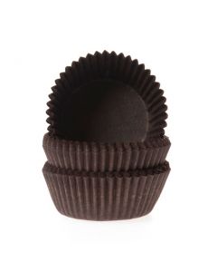 House of Marie Cupcakevormpjes Chocolade Bruin pk/100