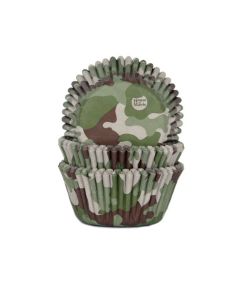 House of Marie Cupcakevormpjes Camouflage pk/50