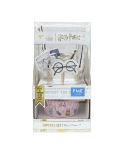 PME Harry Potter Deco Set - 24 Toppers & Bakvormpjes - HP