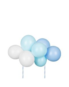 PartyDeco Ballon-Cake Topper Kit 29cm - Blauw