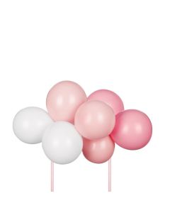 PartyDeco Ballon-Cake Topper Kit 29cm - Roze