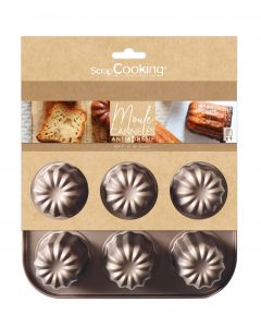 Scrapcooking Anti-aanbak Canelé Vorm - 9 holtes