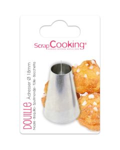 Scrapcooking Stainless Steel Round Piping Tip Ø18 mm