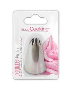 Scrapcooking Stainless Steel Star Piping Tip 10 mm