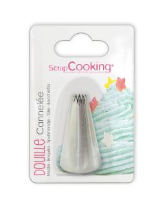 Scrapcooking Stainless Steel Fluted Piping Tip