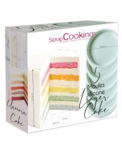 Scrapcooking Silicone Vormpjes Layer Cake pk/5