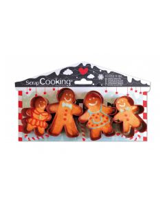 Scrapcooking Koekjesuitstekers Gingerbread Man Set/4