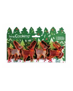 Scrapcooking Cookie Cutter Deers Set/4