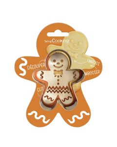 Scrapcooking Koekjesuitsteker & Embosser Gingerbread Man