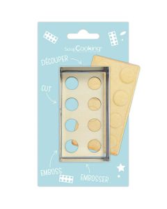 Scrapcooking Cookie Cutter & Embosser Brick