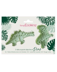 Scrapcooking Plunger Cutters - Dino pk/2