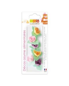 Scrapcooking Mini Roos & Blad Decoratie Set/6