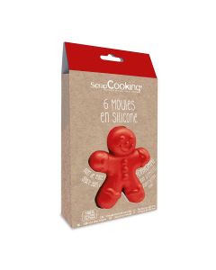 Scrapcooking Silicone Mould Gingerbread Man Set/6