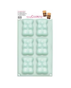 ScrapCooking Silicone Mould Teddy Bears 6 Cavities