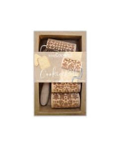 Scrapcooking Mini Houten Kerstkoekjes Rollers Set/3