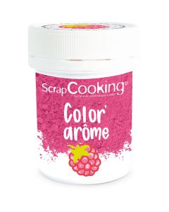 Scrapcooking kleur- en smaakpasta roze/framboos 10g