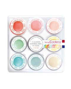 ScrapCooking Artifical Powder Food Colour Pastel Set/9