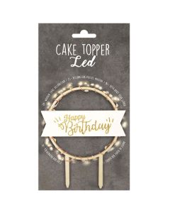 Scrapcooking Taarttopper Led Happy Birthday